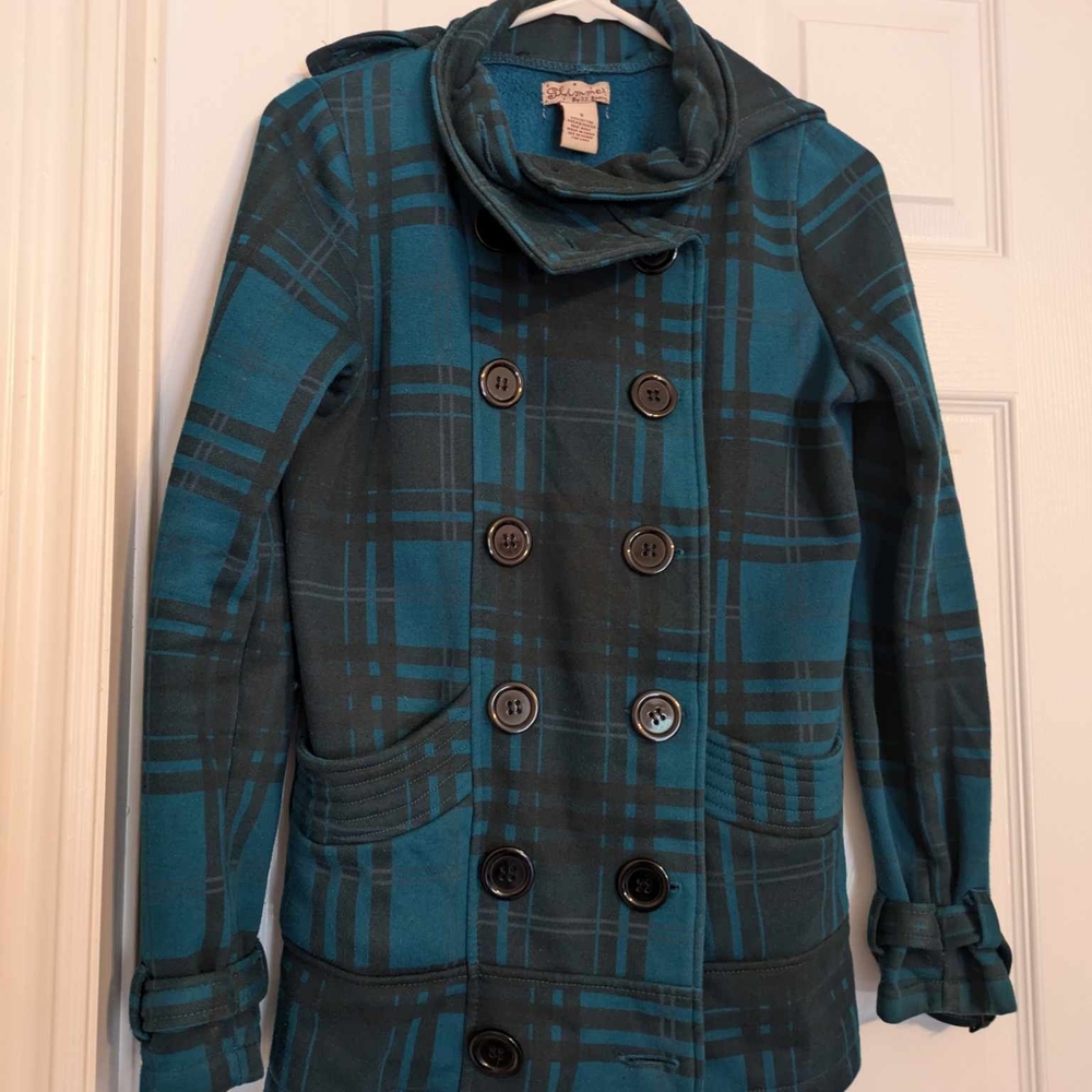 Stylish Plaid Women's Jacket